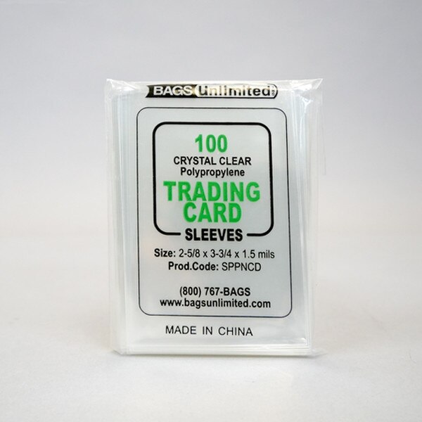 Trading Card Sleeve for New Cards.